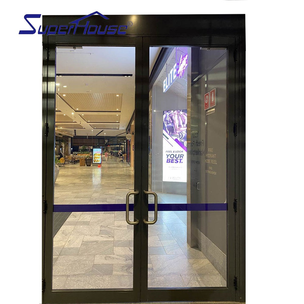 Superhouse USA standard commercial swing door hinged door with kick board and door closer