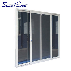 Superhouse American USA standard commercial sliding glass doors with tempered glass