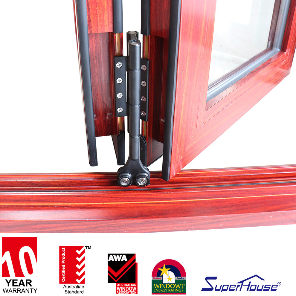 Superhouse Canada standard glass folding door system impact resistance thermal break folding door