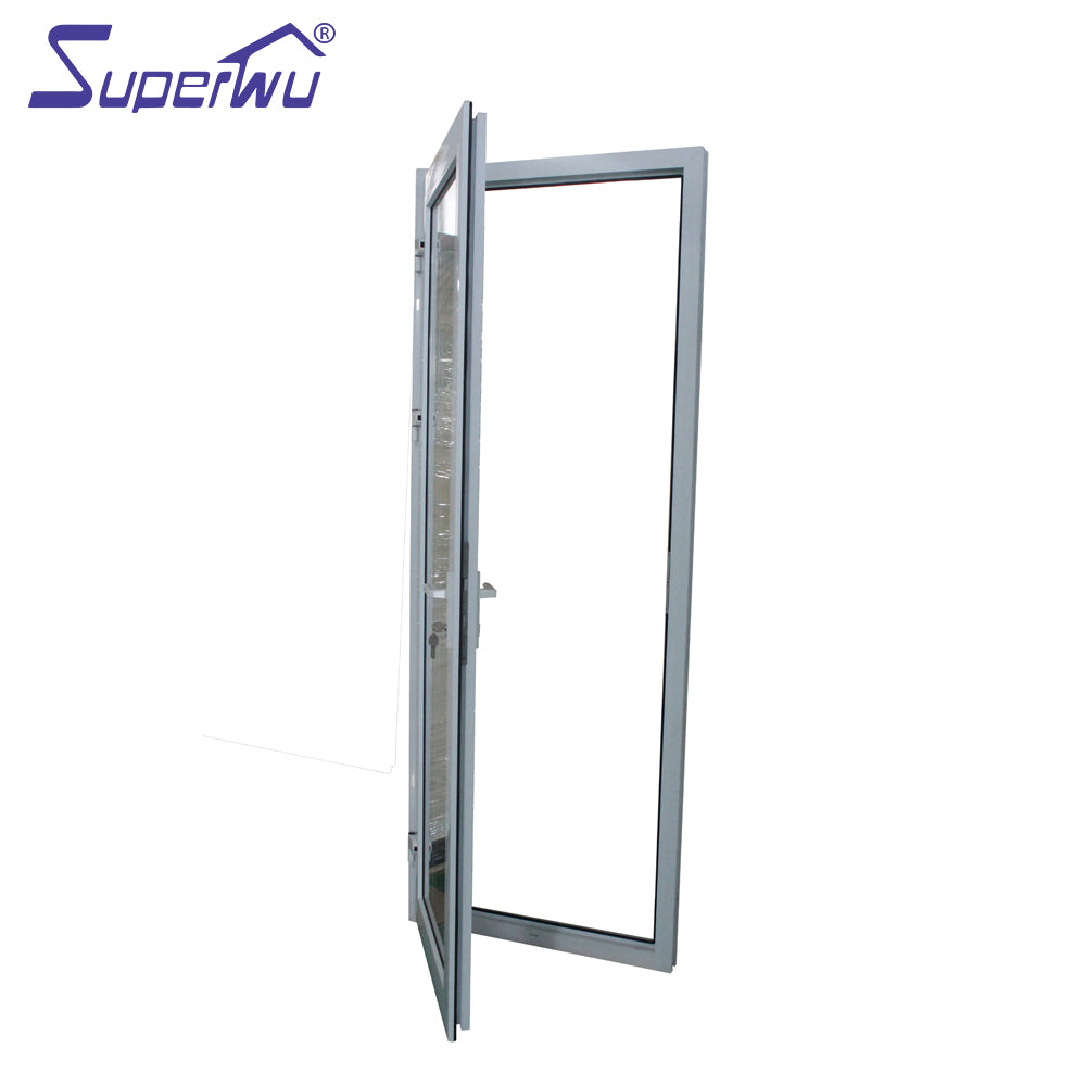 Superwu Hurrican proof double glass insulating glass aluminium casement door