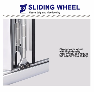 Superhouse accept requirements aluminum Folding sliding glass doors