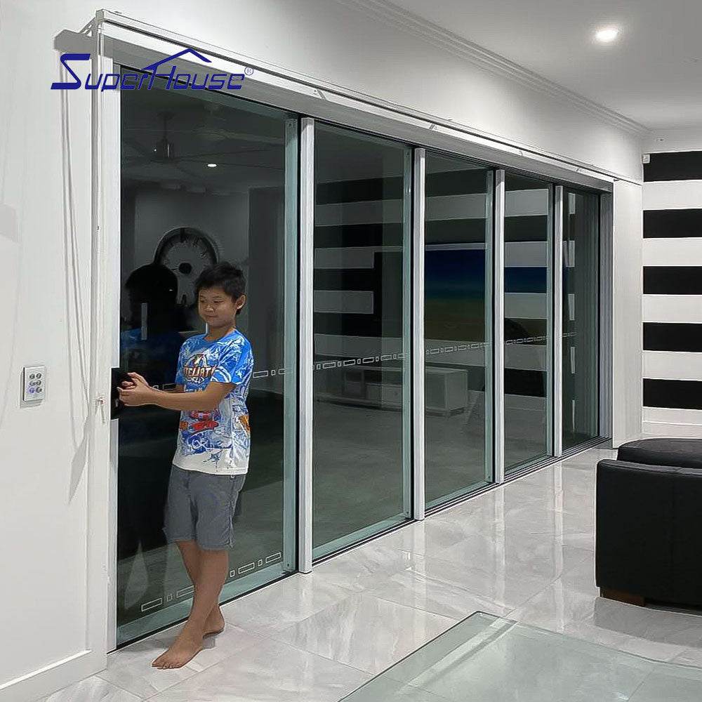 Suerhouse Aluminium glass sliding door plexiglass sliding door with AS2047 Standard