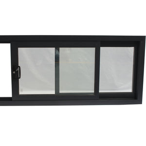 Superwu Australia aluminum black window sliding window double glazed window