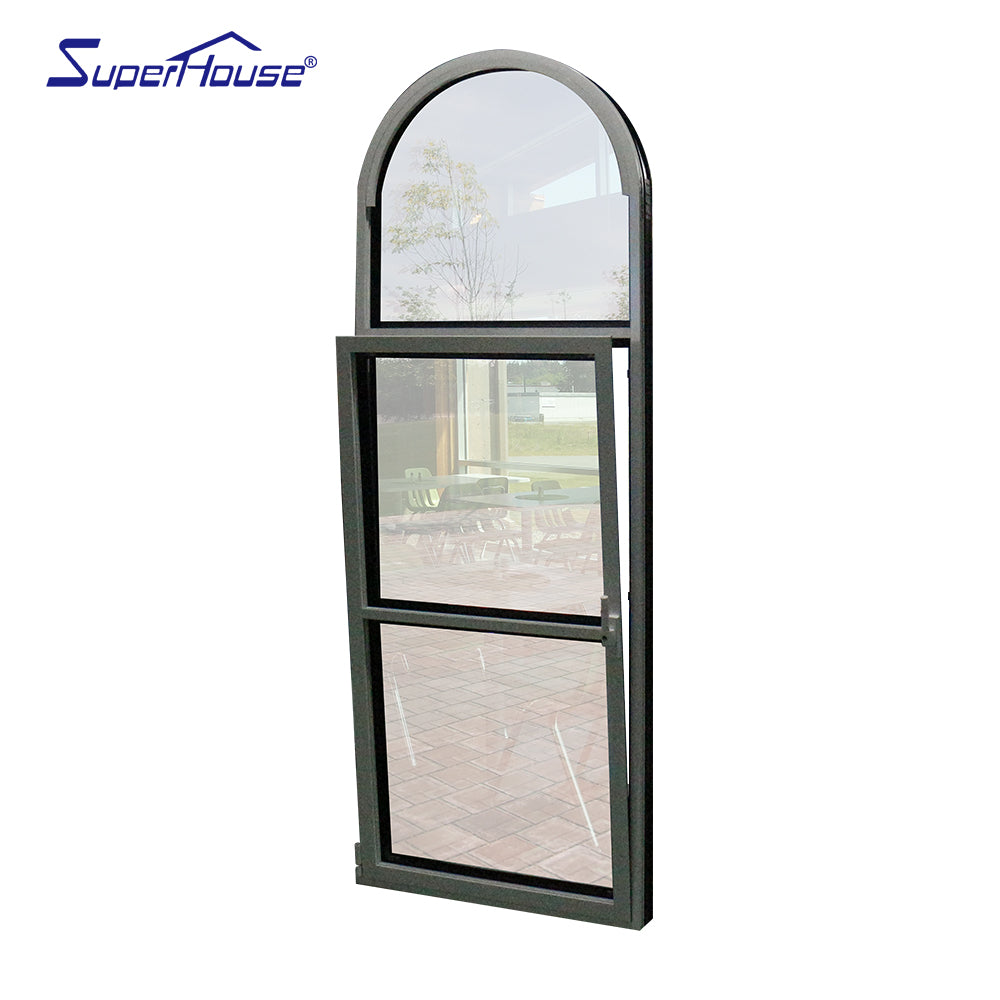 Superwu High Quality Euro Profile Double Glazed Window Tilt And Turn Aluminium Window Factory Direct Supply