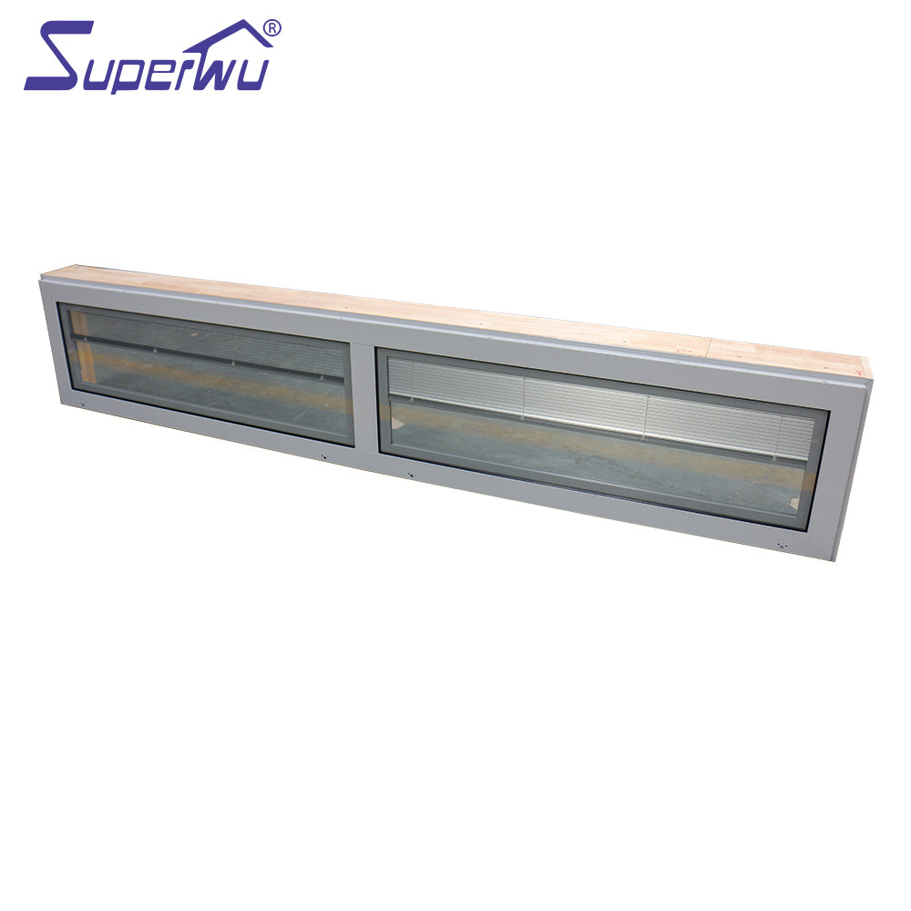 Superwu High quality aluminum half fixed windows with aluminum louver blade Australia standard