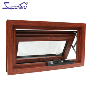 Superwu hot sale product window top hung toilet windows aluminum top hung window