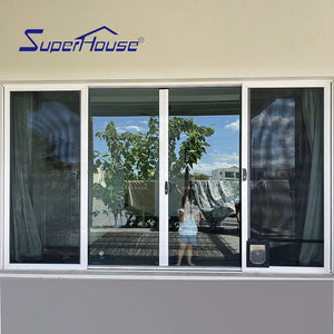 Superhouse Australia standard AS2047 high quality glass sliding door for sale