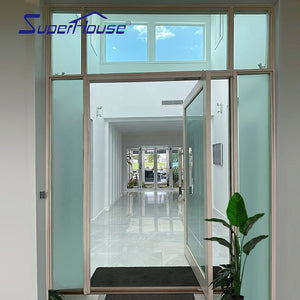 Superhouse Canada USA market popular pivot glass door for hing-end villa project