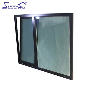 Superwu Heat Insulation High Quality Windows Aluminum Tilt-Turn Glass Windows