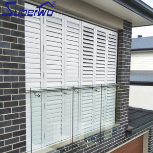 Superwu Australia standard hot design exterior bifold aluminium louvre windows customized size