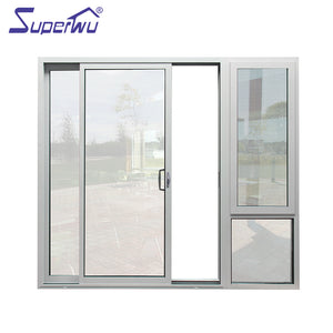 Superwu Aluminum multi sliding door patio door tempered Glass sliding door AS2047