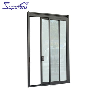 Superwu Australia standard modern architectural design aluminium sliding doors double glazed with louver windows