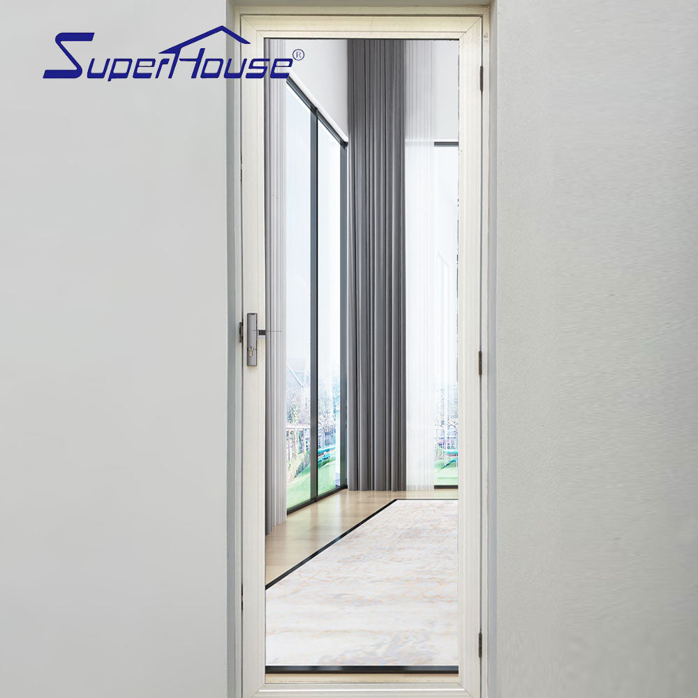 Superhouse Safety multi point lock aluminum glazed casement swing out door with sidelight
