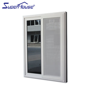 Superhouse China factory suppy big quantity upvc slide window with cheap price