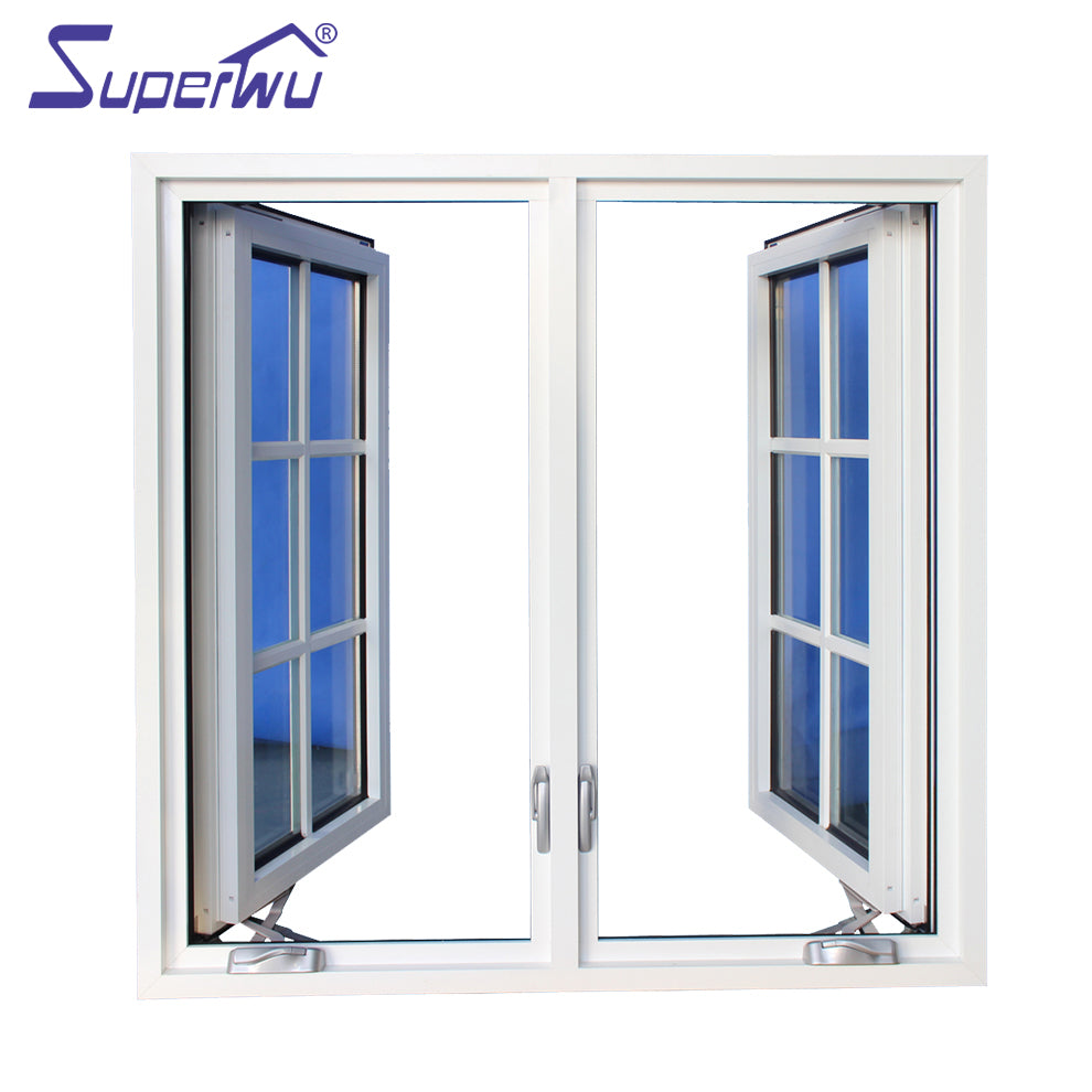 Superwu grill design fancy window blind aluminum passive window