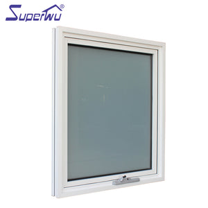 Superwu Australian standard Powder Coated Aluminum Extrusions Heat Insulating Waterproof Glazing Frame Awning Window