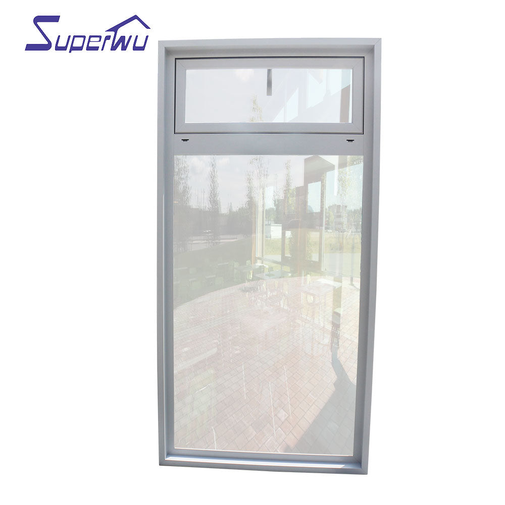 Superwu Double Glazed Windows Aluminum frame tempered glass hung window