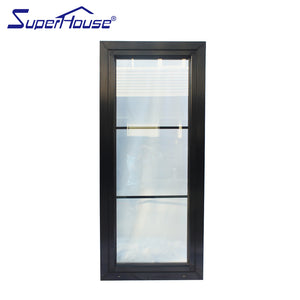 Superwu Australia standard thermal break safe warm heating sound proof aluminum tilt and turn window with decorate grill