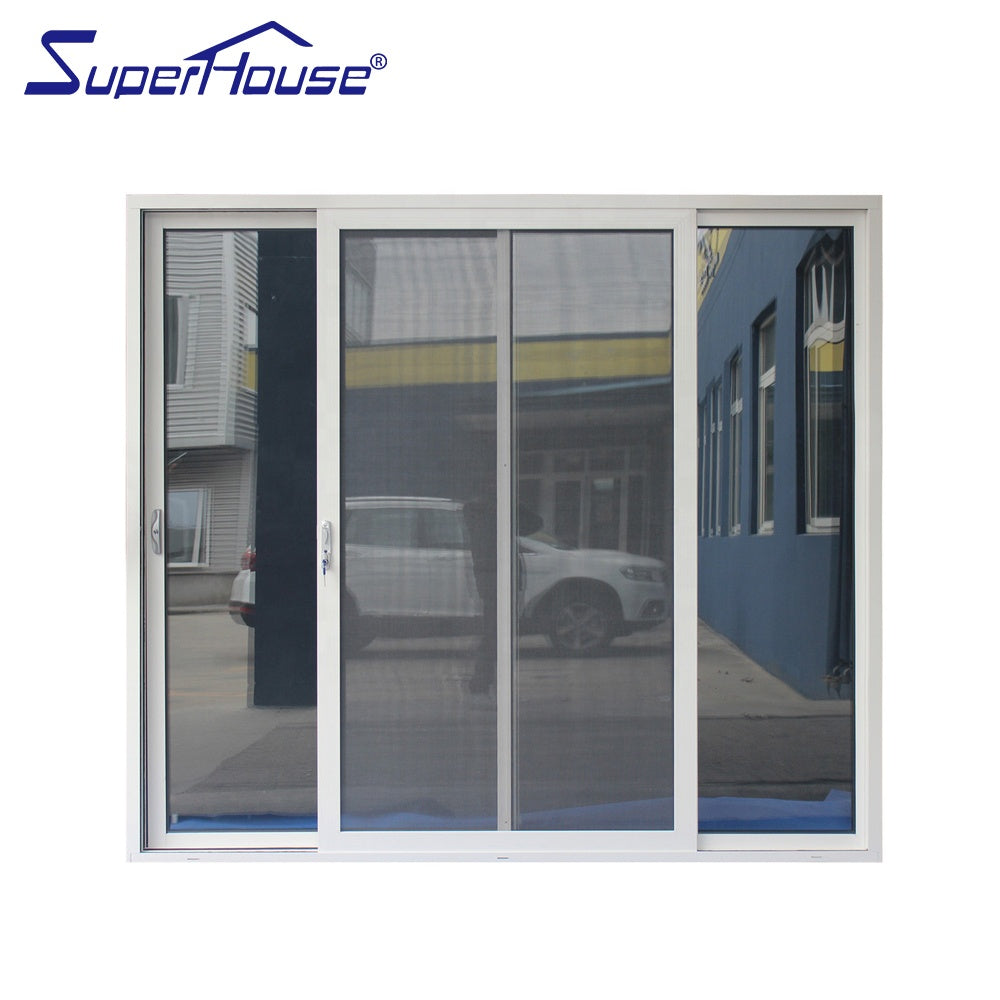Superhouse American USA standard commercial sliding glass doors with tempered glass