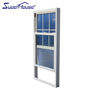 Superhouse Canada style double glazed aluminum double hung windows with certificate