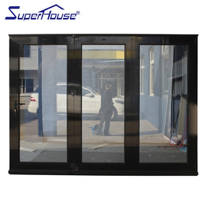 Superhouse Exterior folding sliding doors with frosted glass for villa