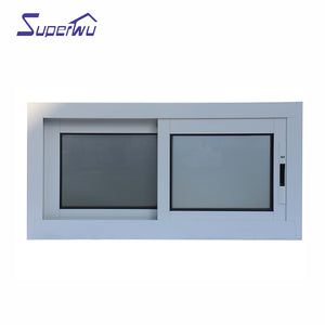 Superwu Hot sales used commercial glass aluminium sliding window safety designs