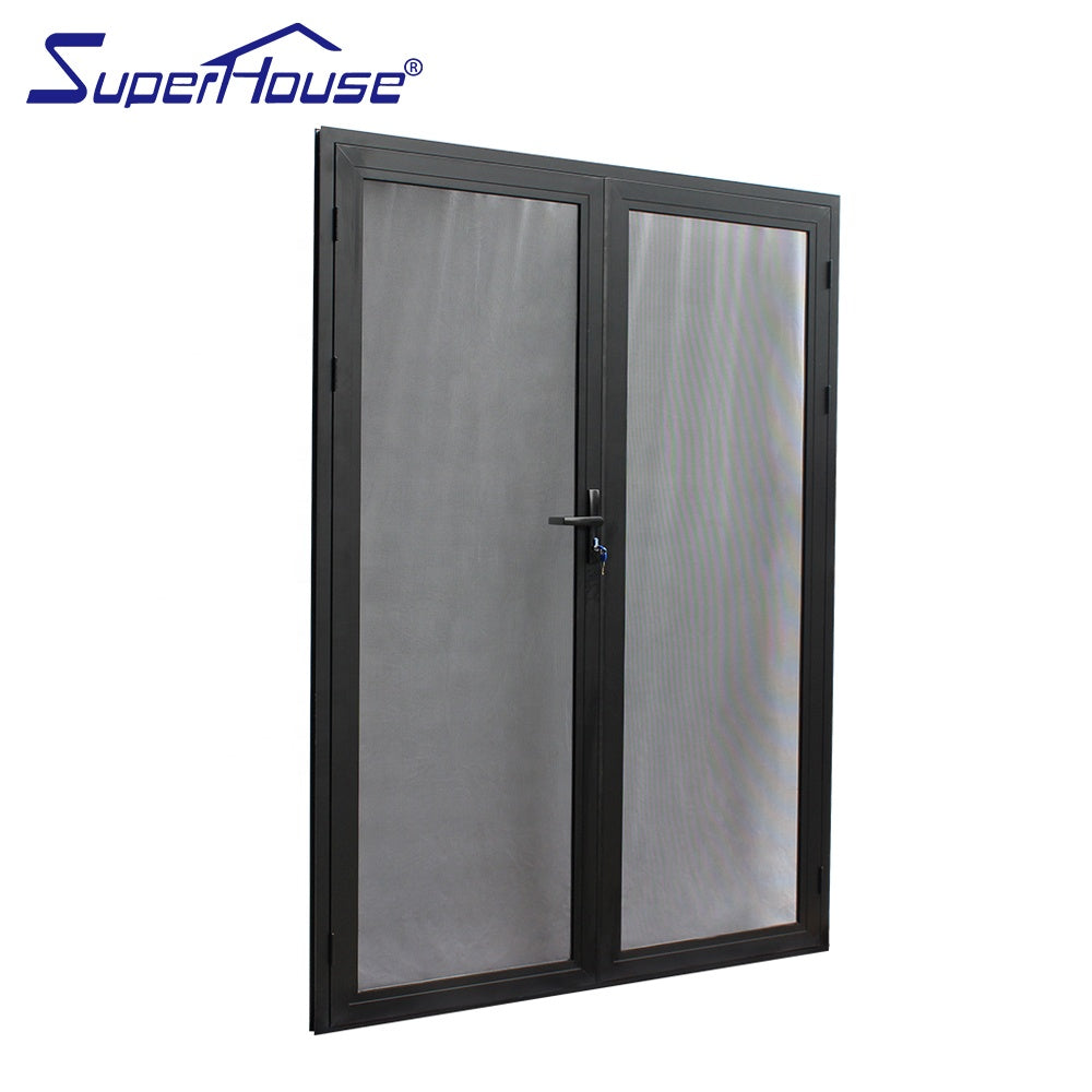 Superhouse Superhouse hot sale high quality double panel aluminium security screen door with lock