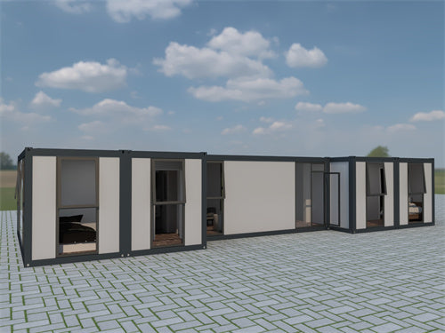 Superhouse 40 Ft Flat Pack Shipping Container Three Bedroom Prefab Container House with cheap price under 50k