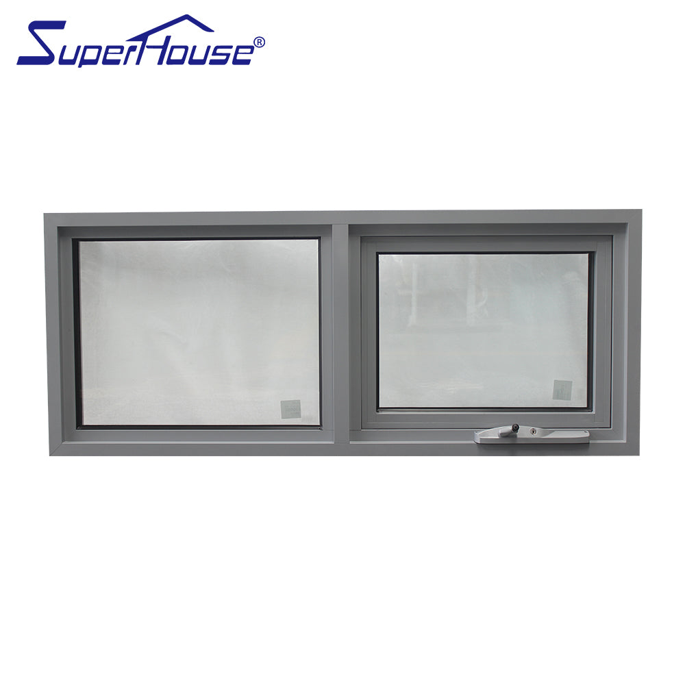 Superhouse hurricane aluminium glazed laminated awning window
