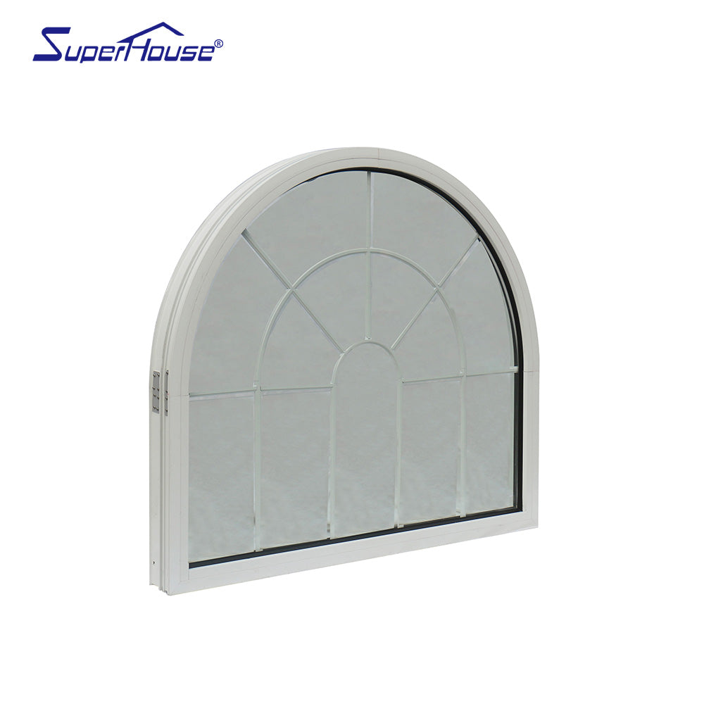 Superwu Customized products White arch aluminum fixed window