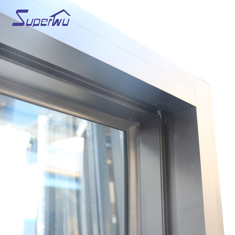 Superwu Powder coating aluminium exterior fixed windows factory manufacturer aluminium windows cheap prices