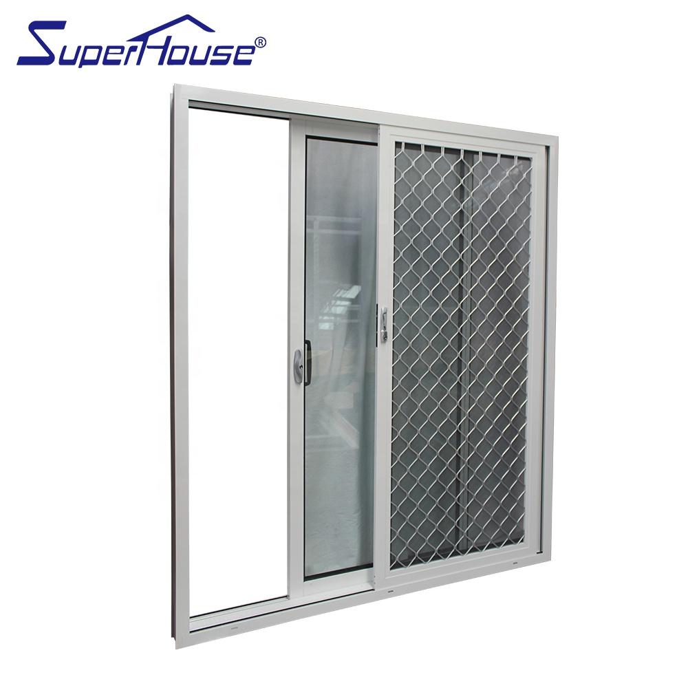 Superhouse Superhouse modern design tempered glass door sliding door with grills