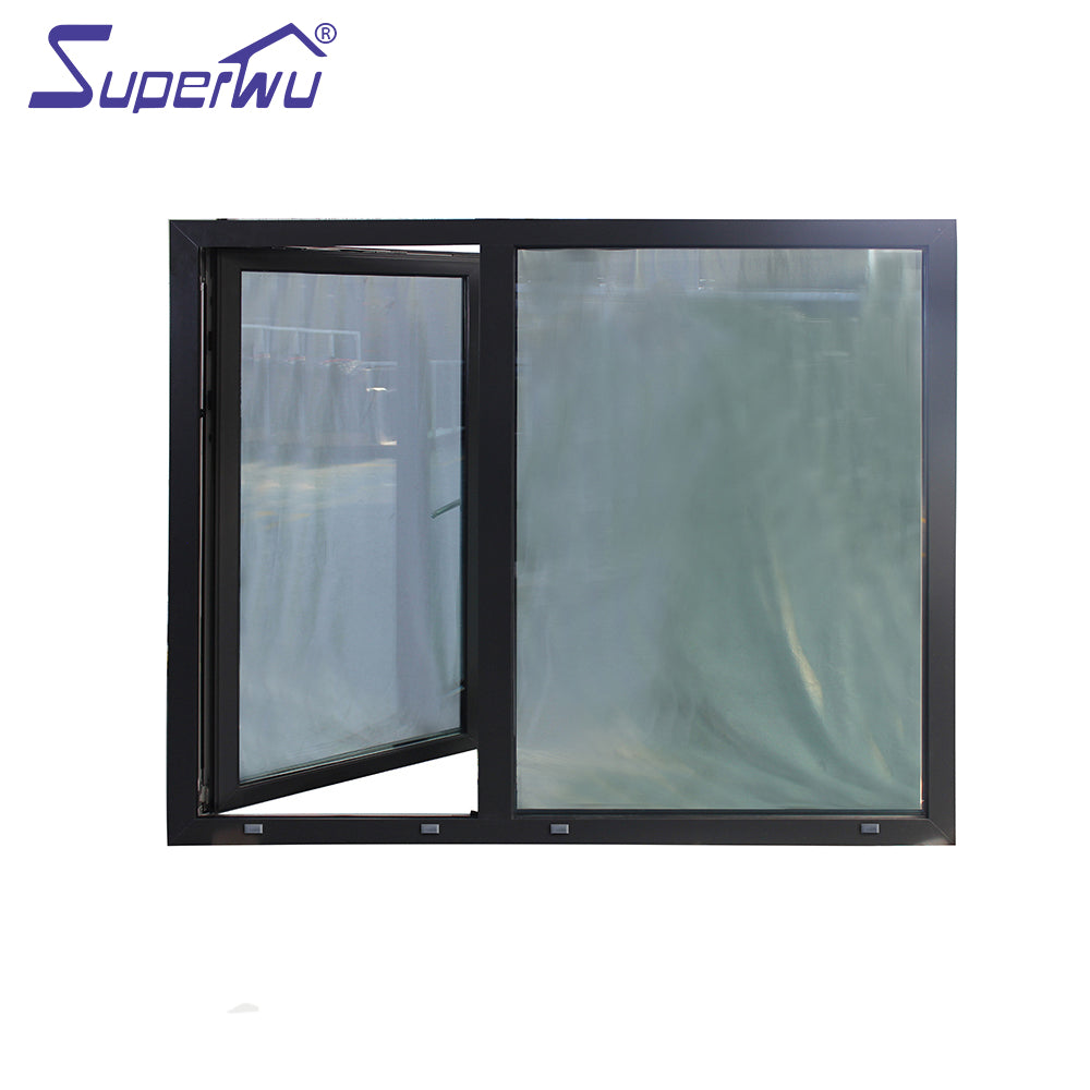 Superwu Heat Insulation High Quality Windows Aluminum Tilt-Turn Glass Windows