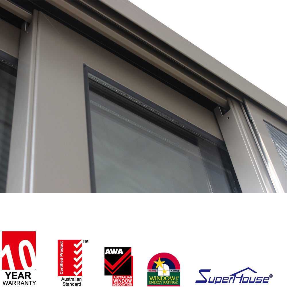 Superhouse High Performance Tempered Aluminium Doors, Australian Aluminum Door, Morden Design Aluminium Sliding Door