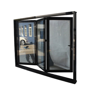 Superwu Sliding room aluminum folding doors with retractable fly screen for large folding door