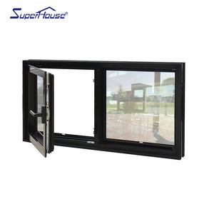 Superhouse Factory directly sell aluminium double glazed casement window swing out window with German hardware
