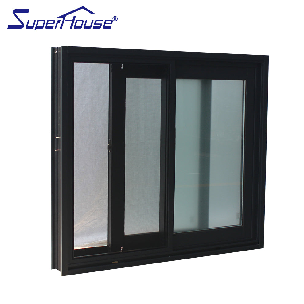 Superhouse AS2047/NOA/NFRC aluminum alloy tempered glass sliding window