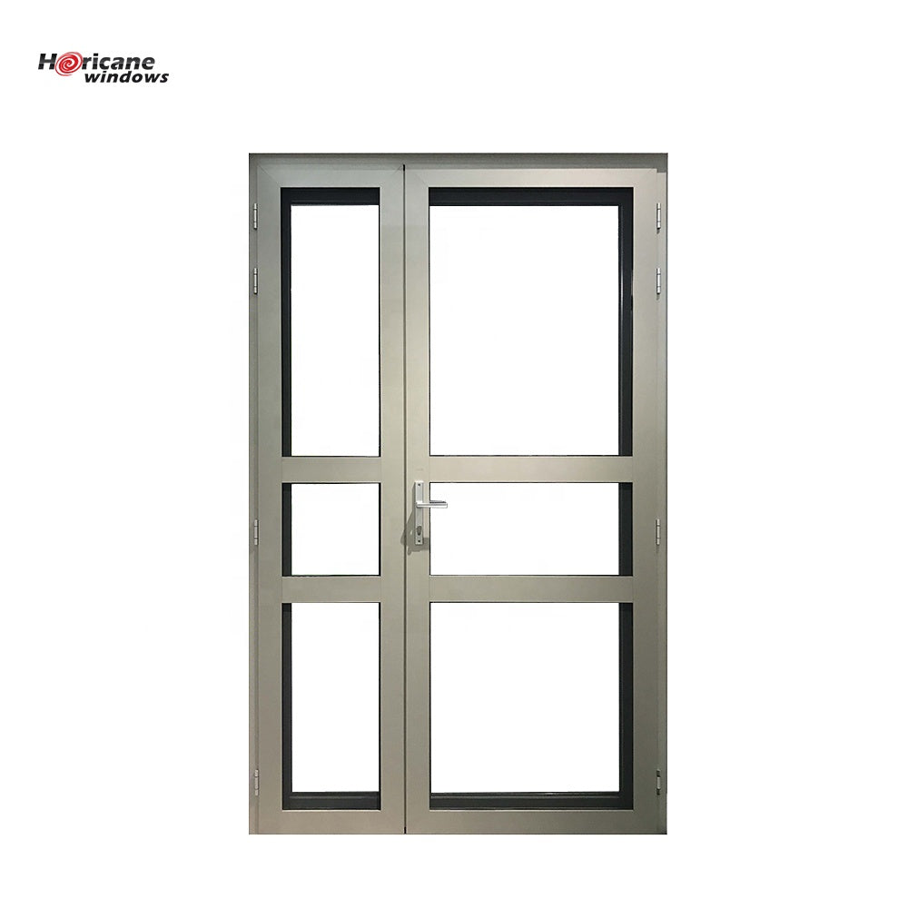 Superhouse New design patio Unequal single panel aluminium hinged casement glass doors