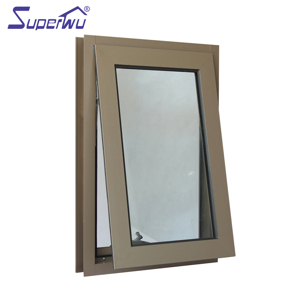 Superwu NZS4211 Frost Glass Aluminum Awning Double Insulated Windows