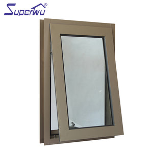 Superwu NZS4211 Frost Glass Aluminum Awning Double Insulated Windows