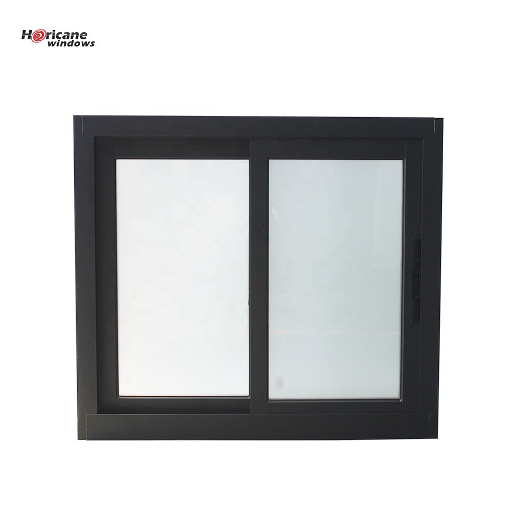 Superhouse New design double glazed slide aluminium frame sliding frosted glass window with mosquito net
