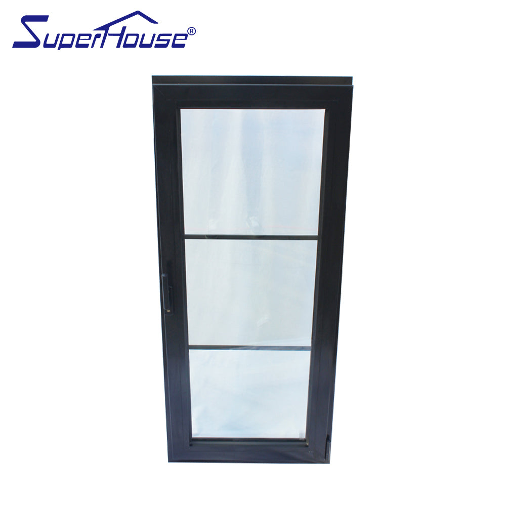 Superwu Australia standard thermal break safe warm heating sound proof aluminum tilt and turn window with decorate grill