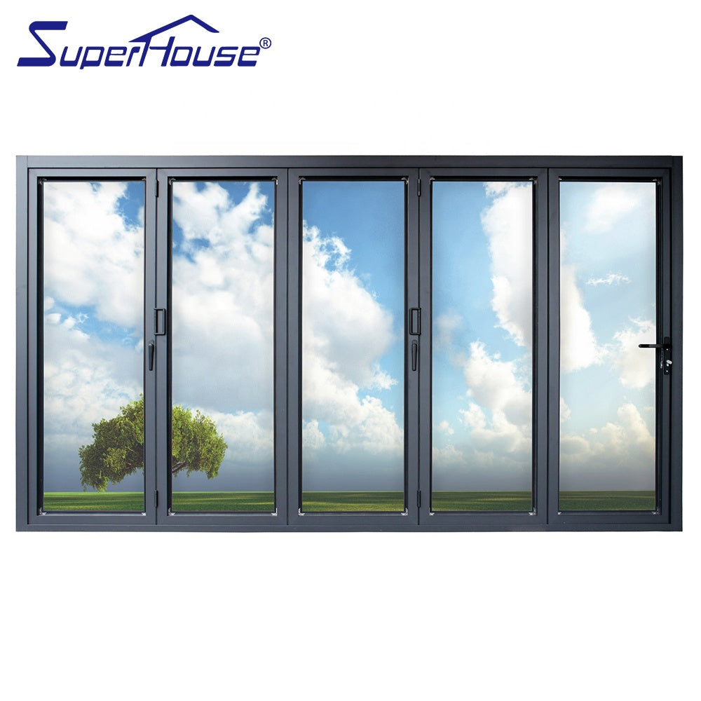 Superhouse Superhouse hot sale tempered glass folding door