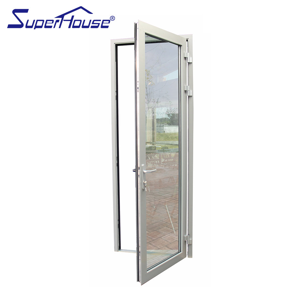 Superhouse AS2047 NFRC AAMA NAFS NOA standard commercial aluminum casement swing door