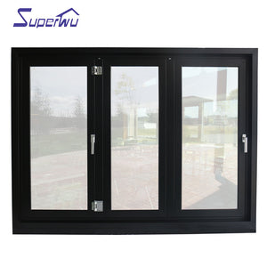 Superwu AAMA,NFRC,NAFS 2020 American standard modern German hardware waterproof thermal break kitchen folding window