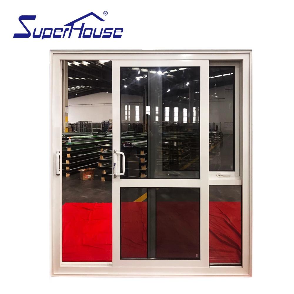 Superhouse New Zealand standard flange design aluminum residential sliding door with awning top hung window
