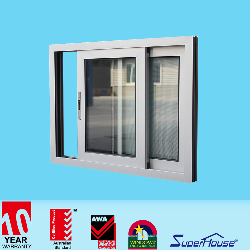 Superhouse China factory double glass window aluminium sliding window for sell