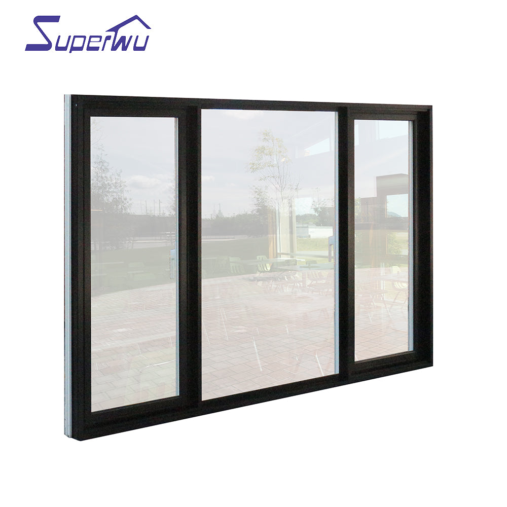 Superwu Top sale customized aluminum casement window manufacturers supply double glazing aluminum swing windows