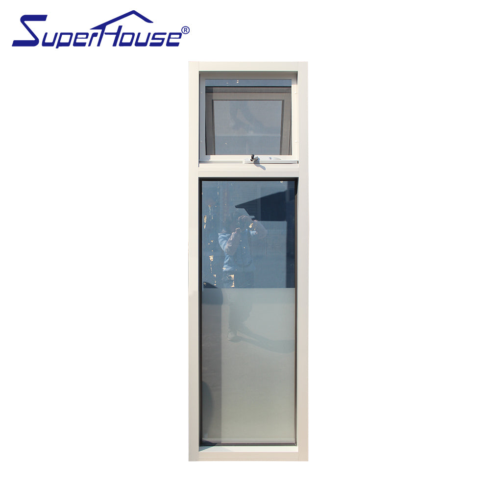 Superhouse safety glass awning anodized window