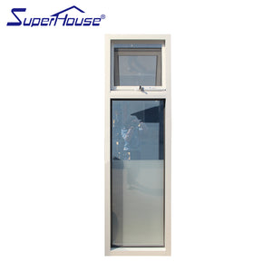 Superhouse safety glass awning anodized window